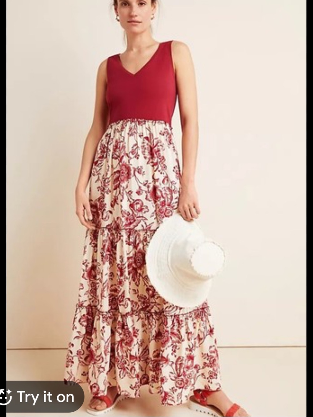 Maeve Anthropologie tiered dress size small